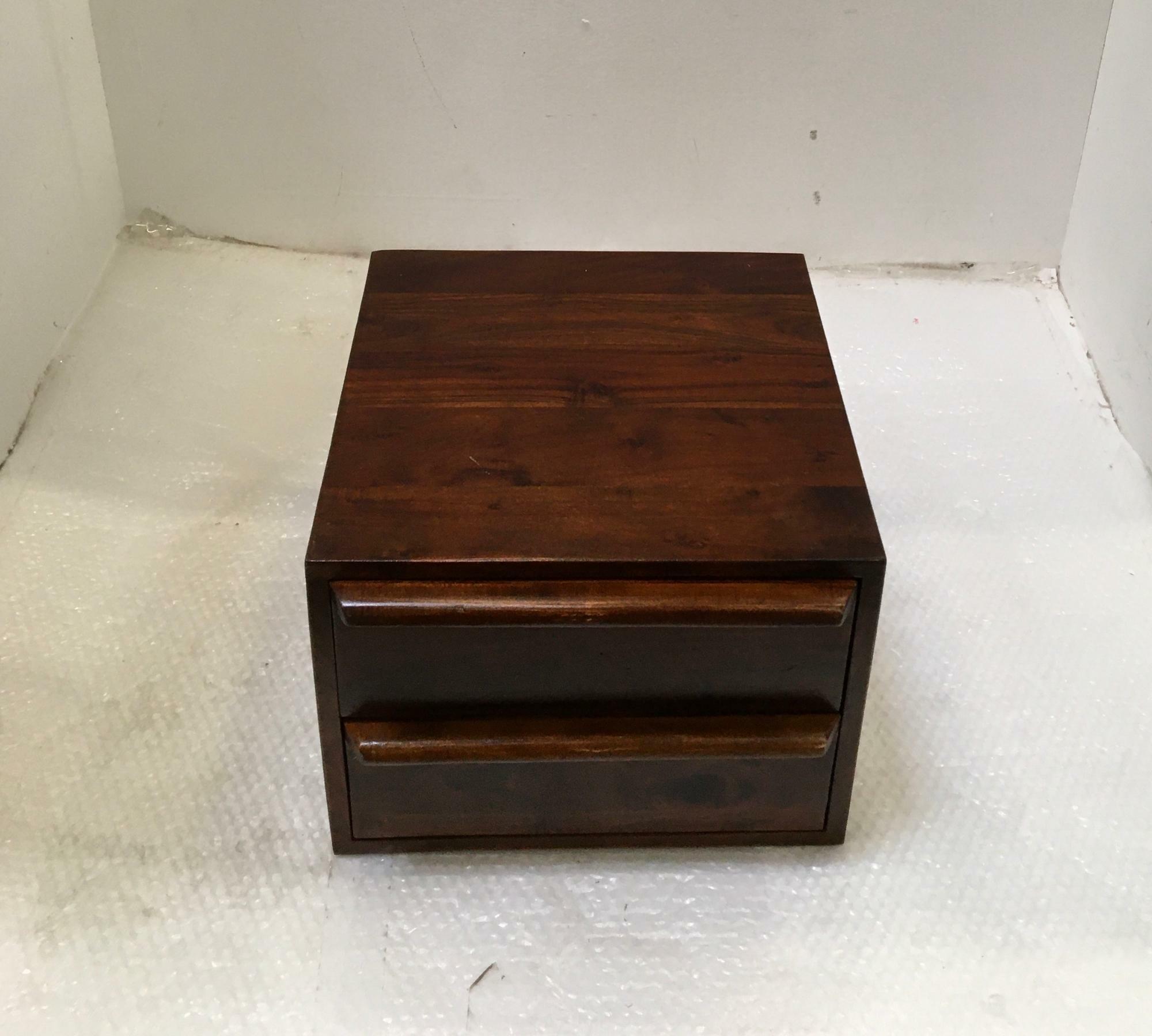 Nachtkommode Massivholz Akazienbraun 9