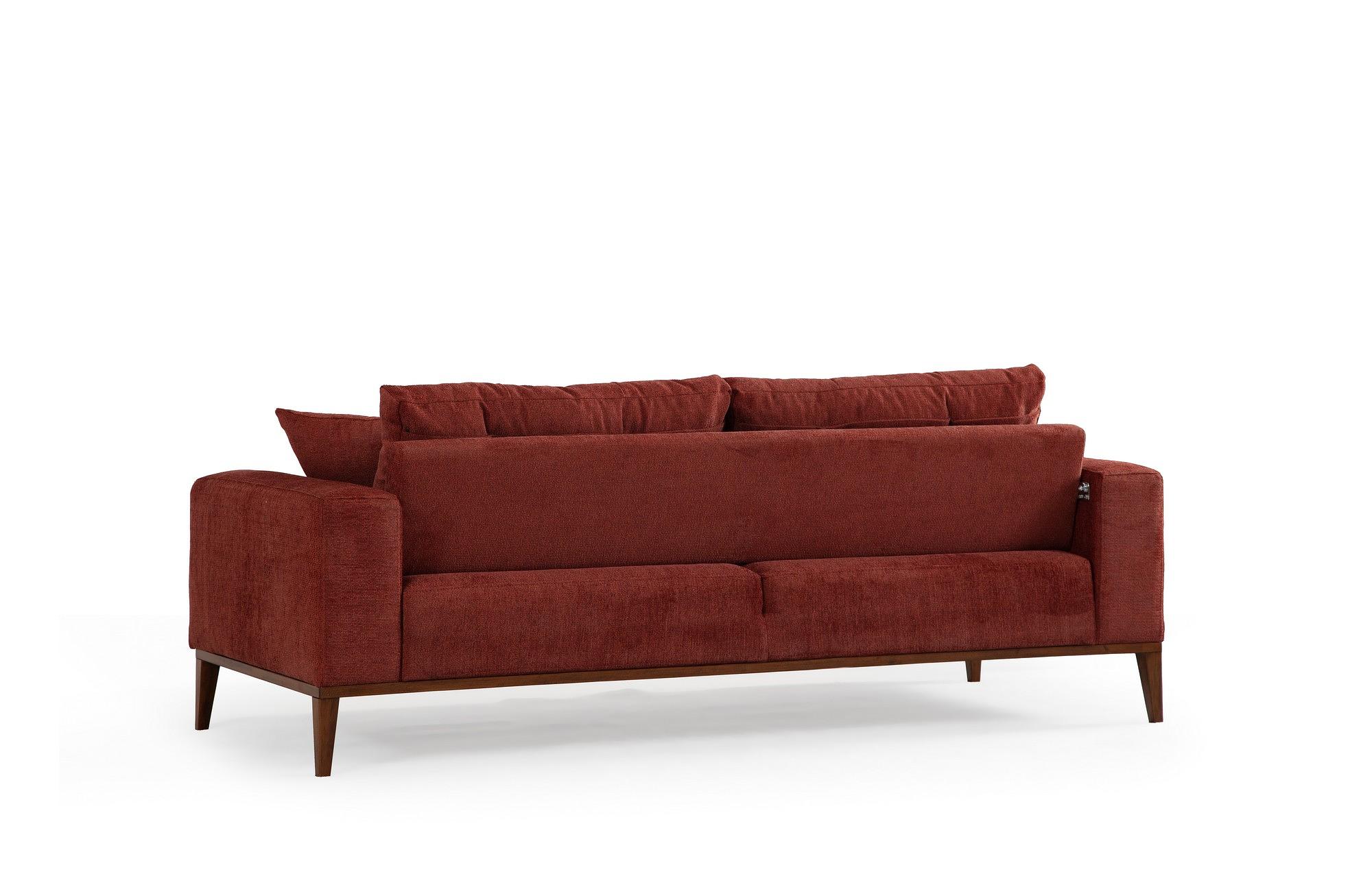 Sinor 3-Sitzer Schlafsofa Rot 5