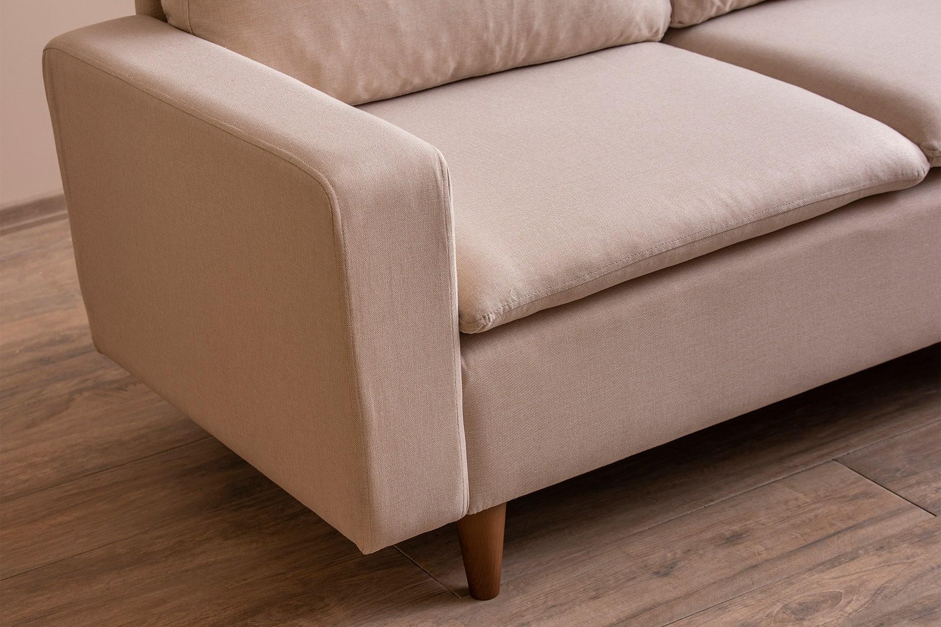 Lungo Sofa 2-Sitzer Creme 4