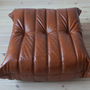 Togo Ottoman High Gloss Leather Whiskey Brown 3