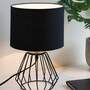 Table lamp 1-light fabric Aluminum 4