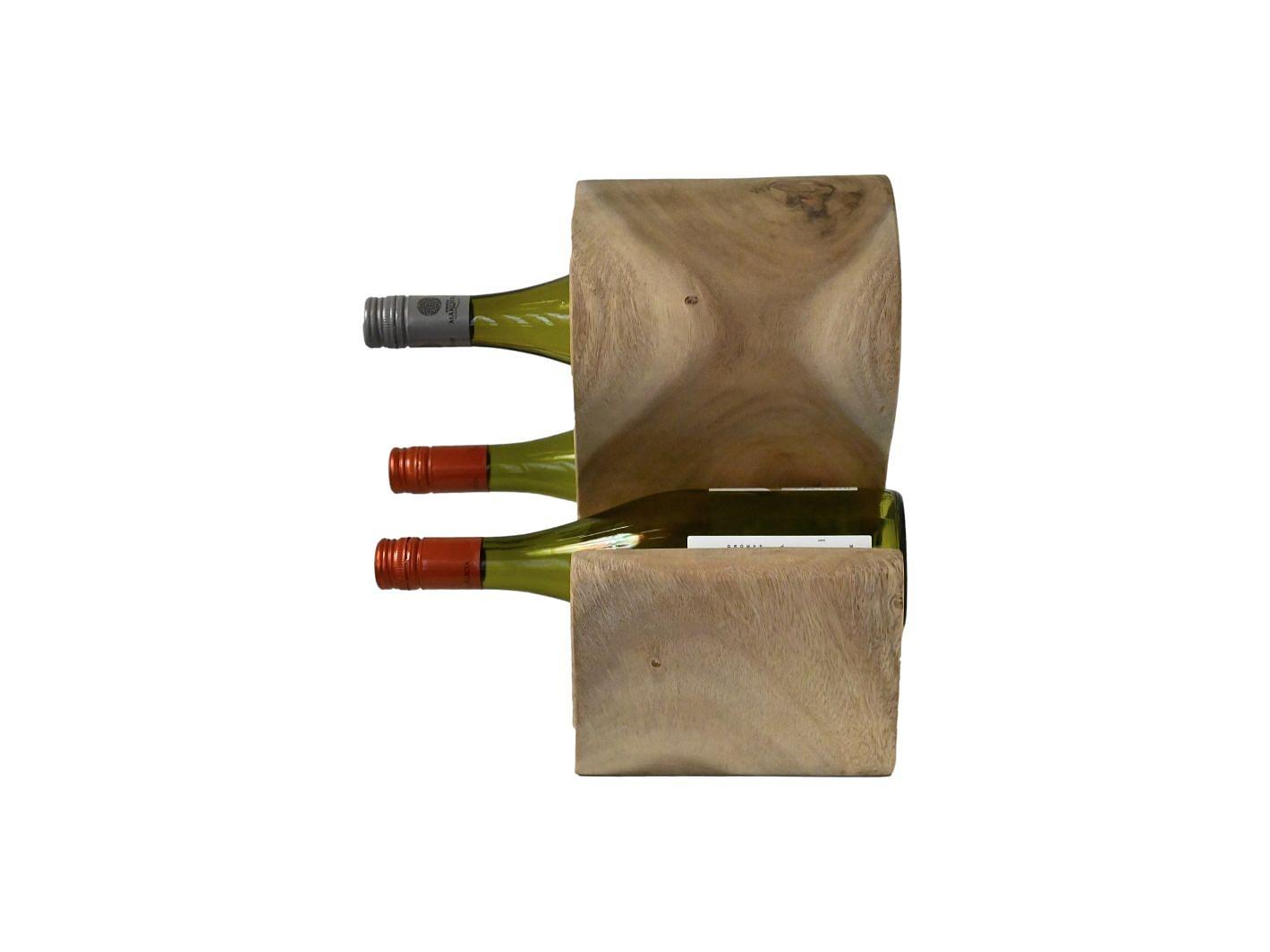 Stehendes Weinregal Holz 2