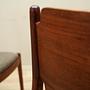 4x Chair-Set Wood Brown 1970s 12