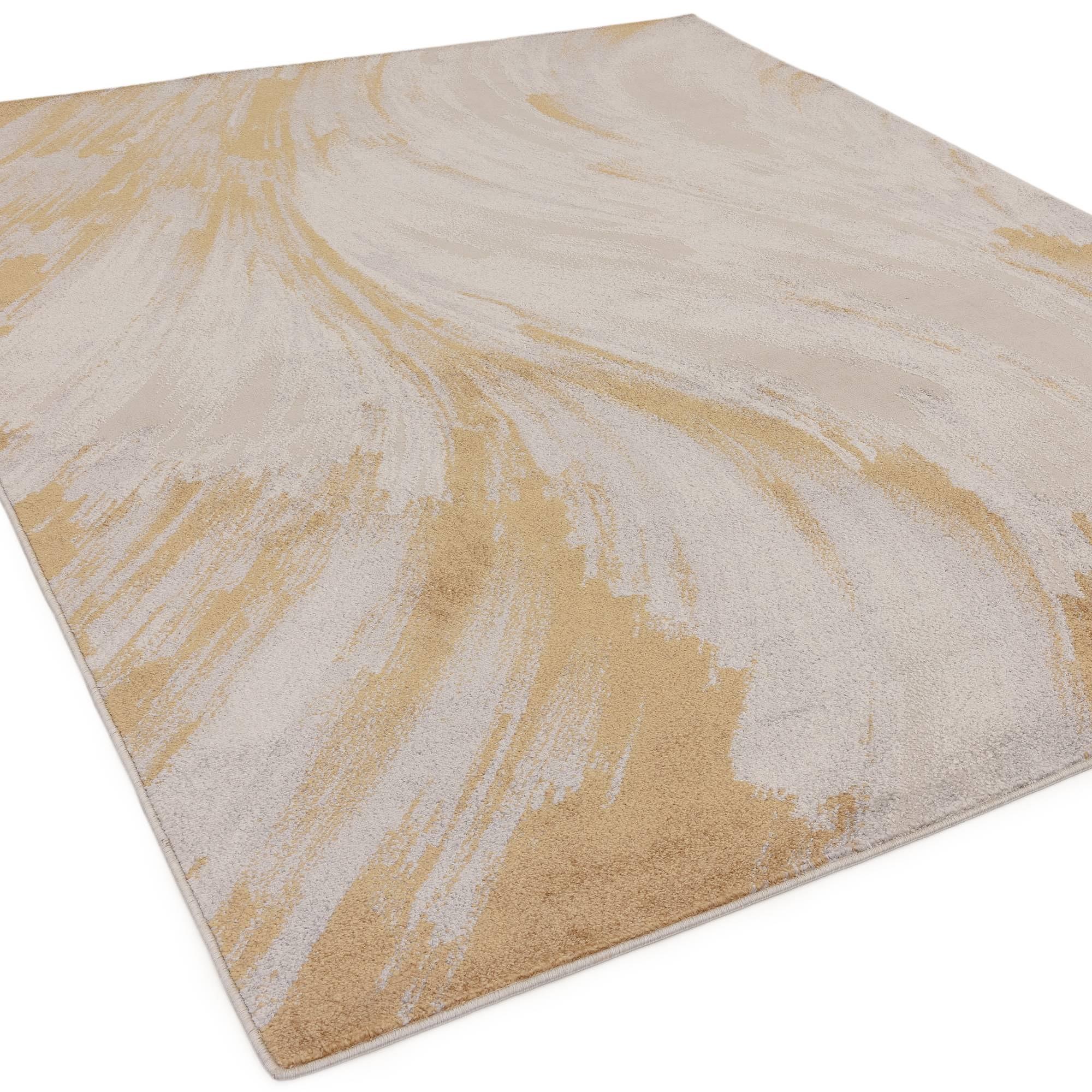 Viva Carpet Yellow Abstract Pattern 120x160cm 3