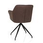ELVERUM SPU Dining chair Faux leather Dark brown 9