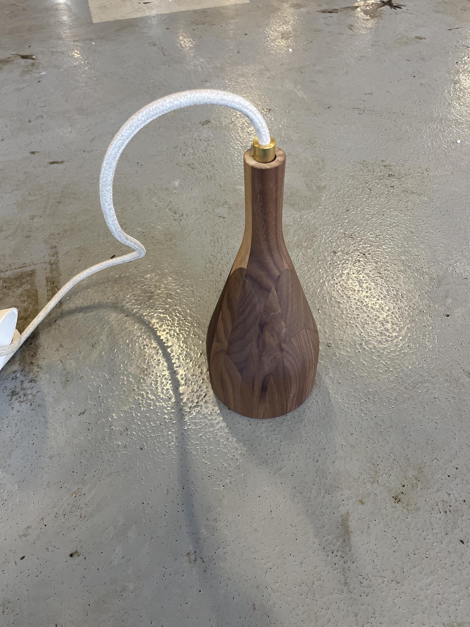 Timber M Pendelleuchte Holz Braun 1