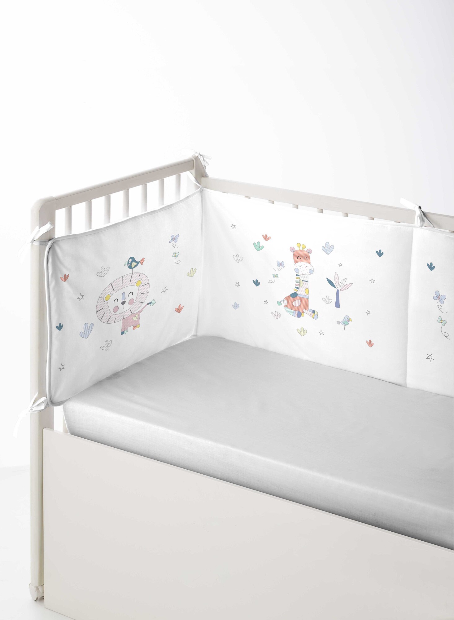 Stoßfänger für Kinderbett Mehrfarbig 0