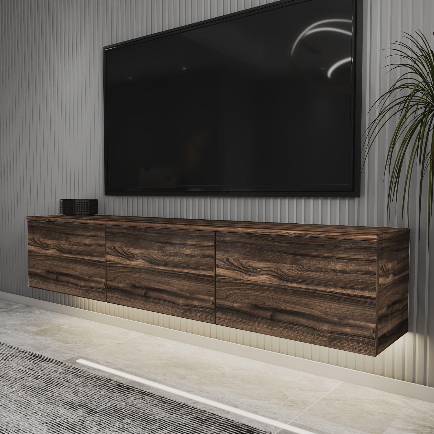 Neon TV Stand Chestnut 4