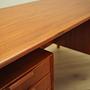 Vintage Schreibtisch Teakholz Braun 1970er Jahre 10