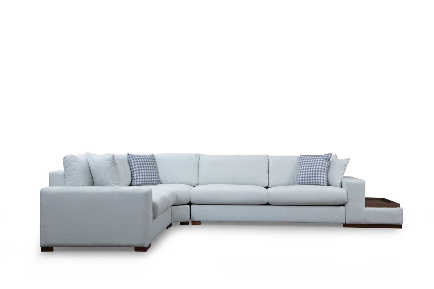 Ecksofa Textil Weiß 7