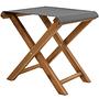 Gartenhocker FISHERMAN Akazienholz Natur Grau 0