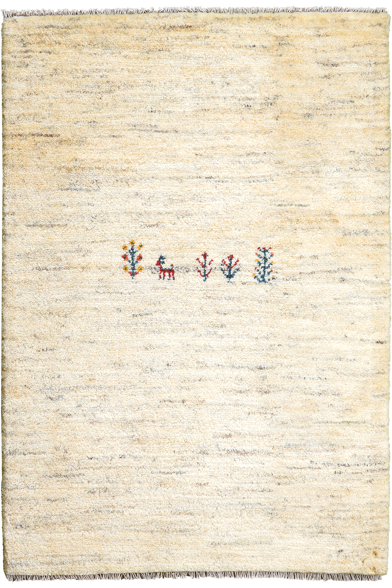 Gabbeh Rug Wool Cream 0