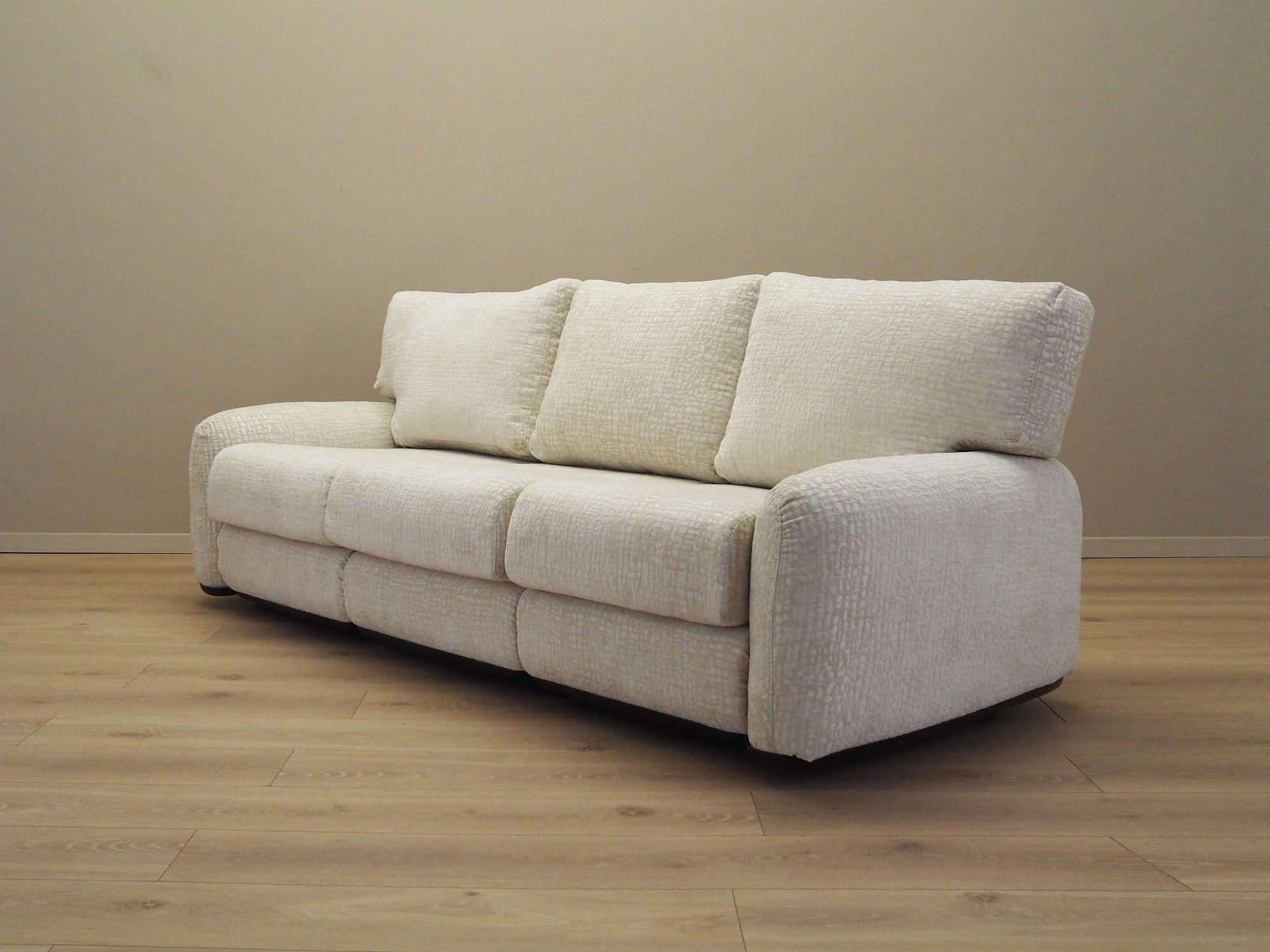 Piumotto 3-seater sofa, white, 1970s 3