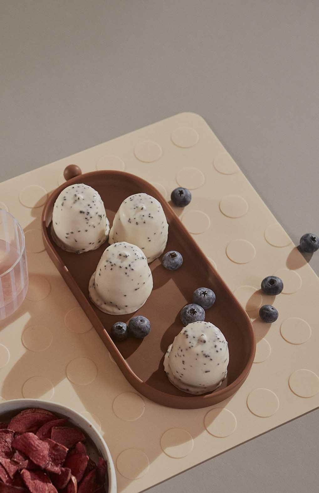 2x Dotto Placemat Silicone Beige 2