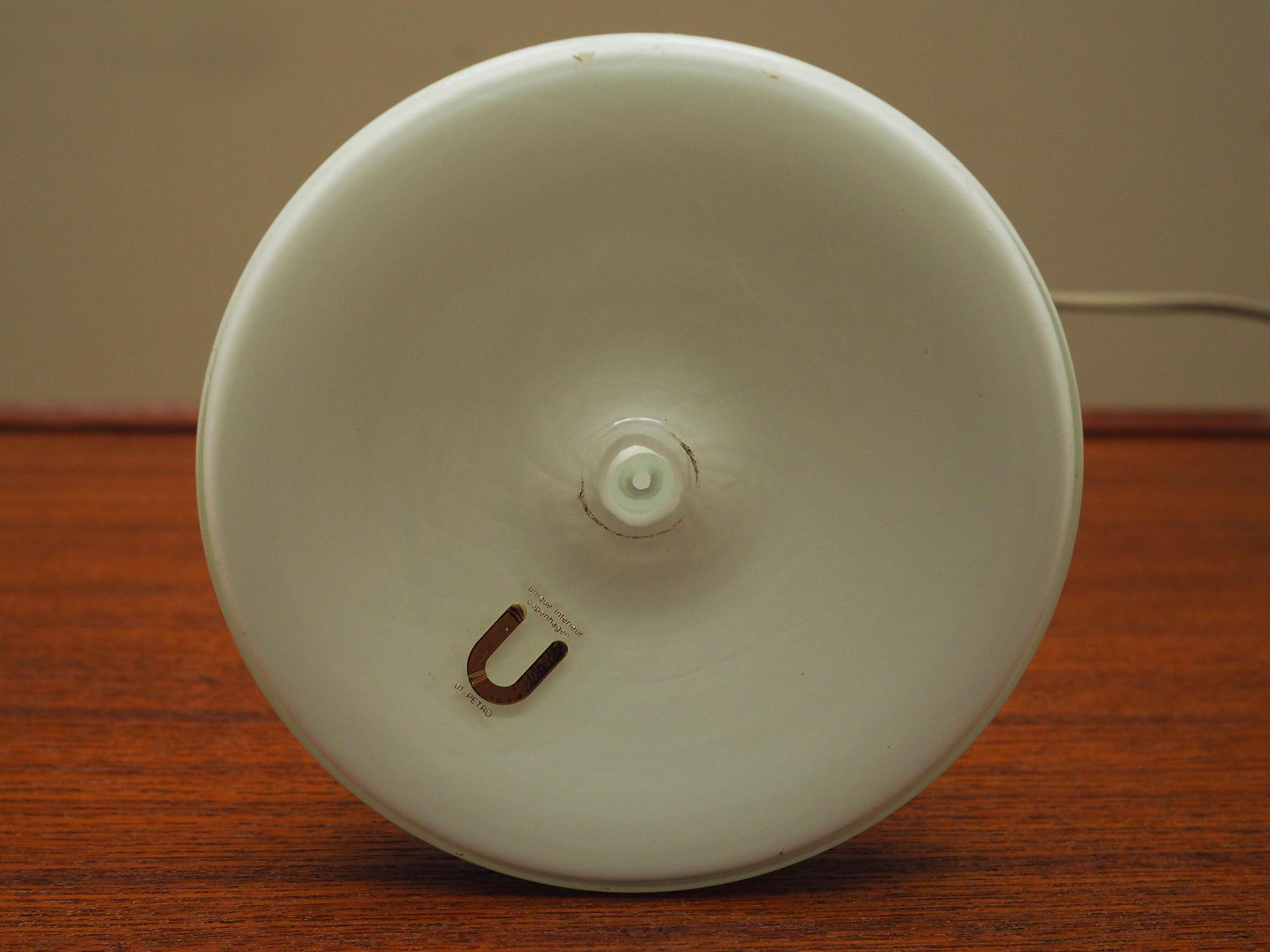 Table lamp glass 1970s 7