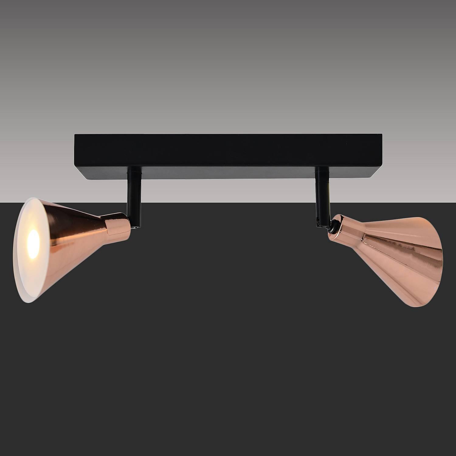 Cooper LED-Deckenleuchte 2-Flammig Schwarz 4