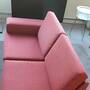 Sofa 2-Sitzer Stoff Rot  2