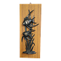 Vintage Wanddekoration Holz Kunststoff Schwarz 1960er Jahre 0