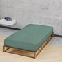 Hukan Fitted Sheet Flannel Green 100x200cm 2