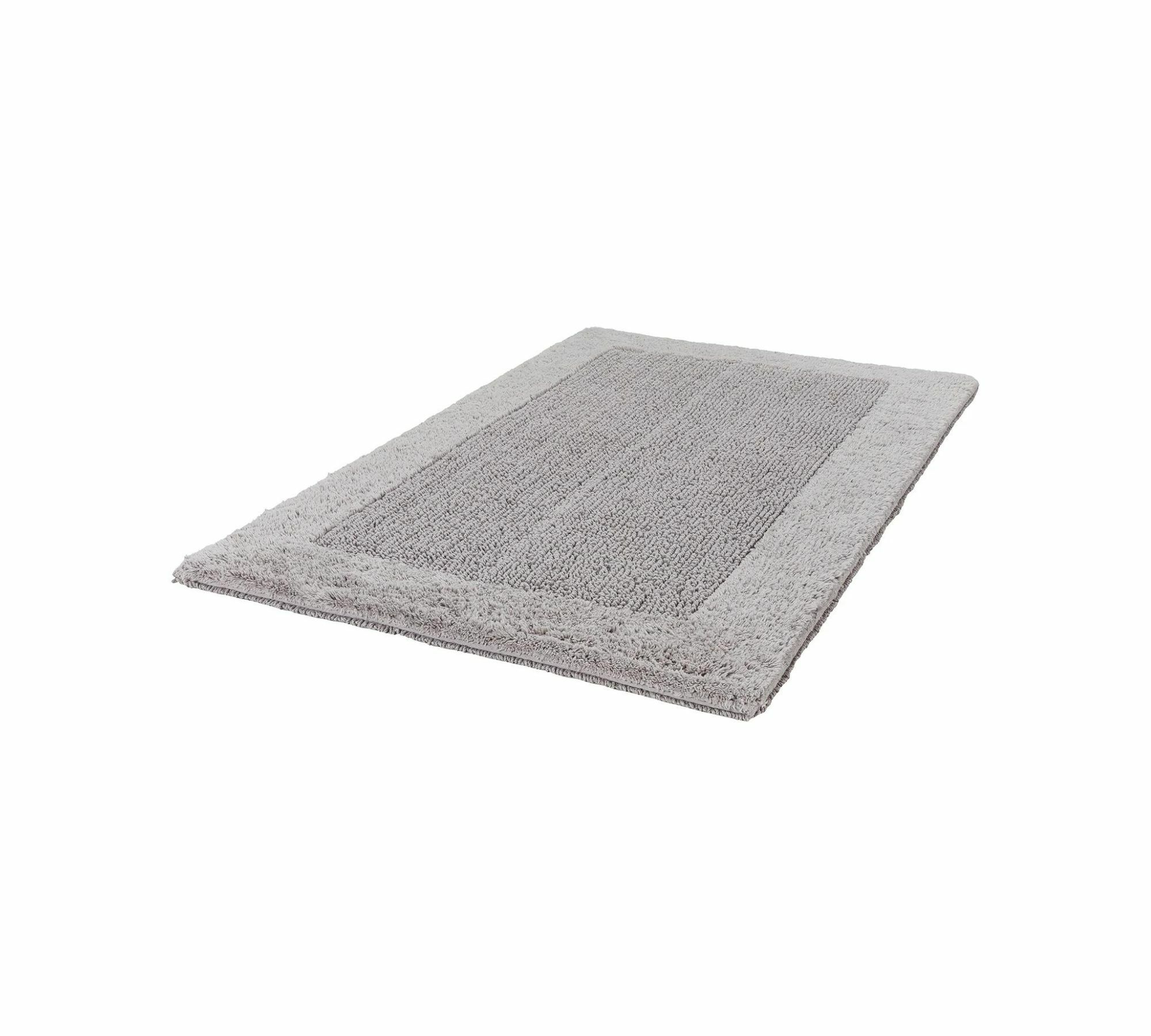 Badteppich Stoff Grau 60 x 90 cm 3