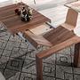 Dining table Walnut wood Brown 5