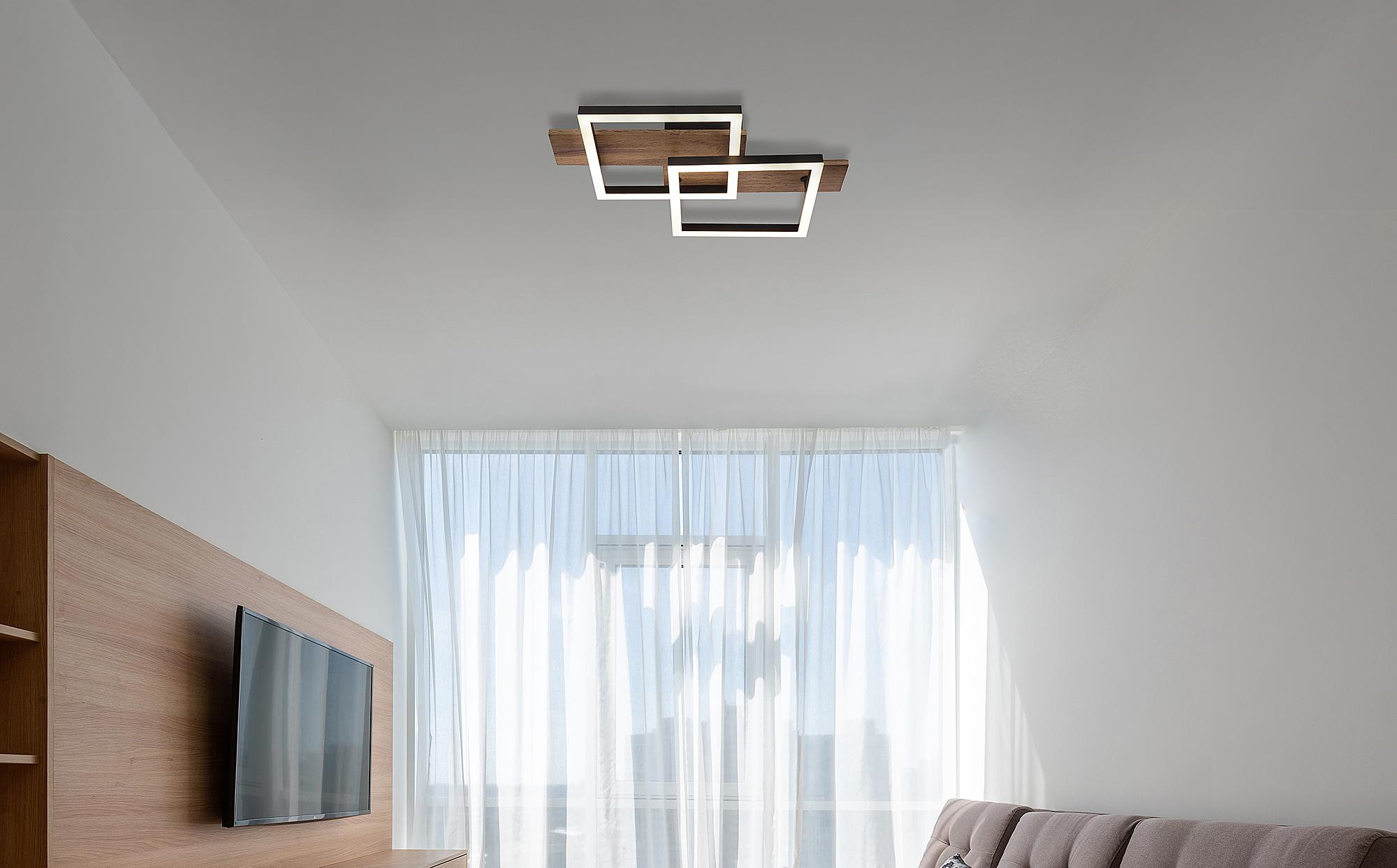 Jeffry Type A LED ceiling light 1-bulb acrylic glass iron 2