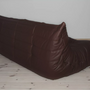 Togo Sofa 3-Sitzer Madras-Leder Braun 6