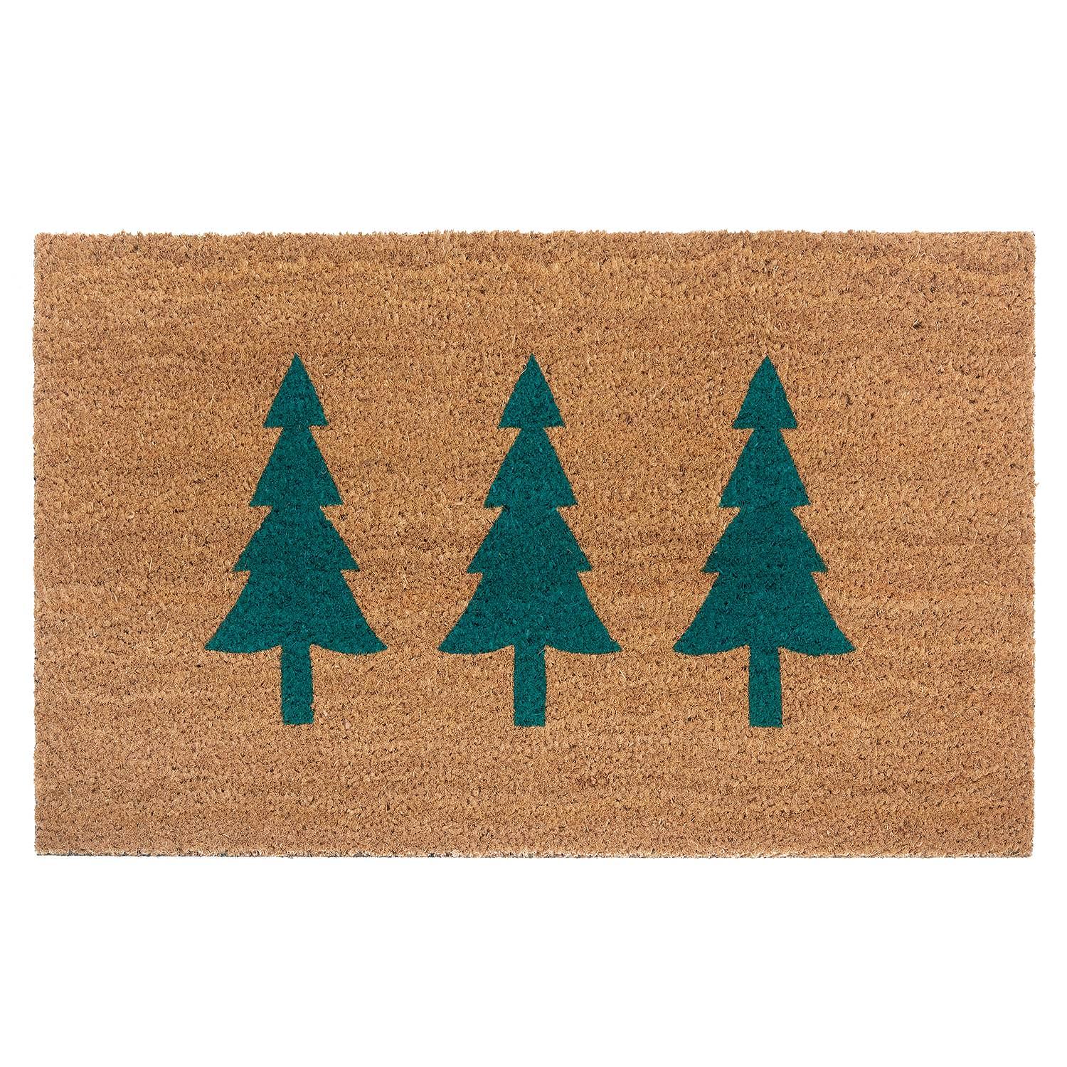 Green Pine Fußmatte Beige Grün 2