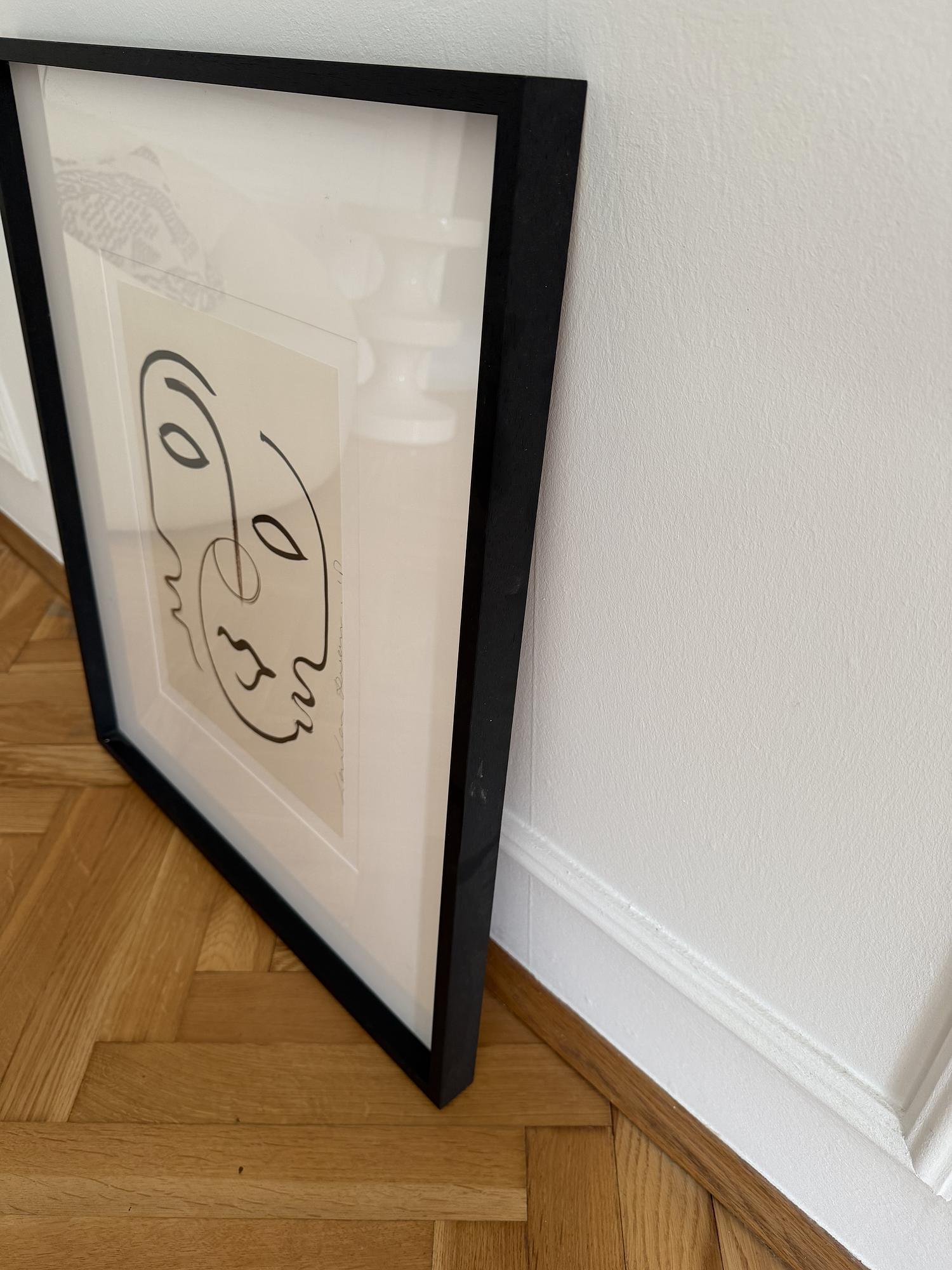 Art print Wood Paper Black 2