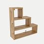 Piramit Wandregal Holz Pine 2