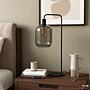 Home Type B Table Lamp Smoked Glass Iron Grey 4