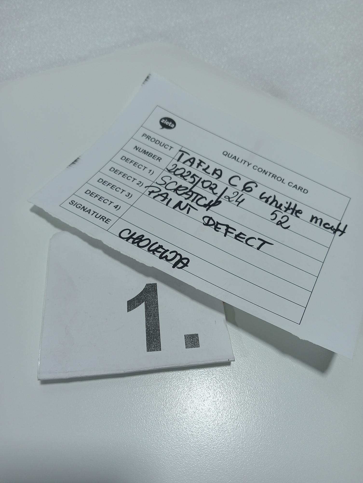 Table Mirror C6 Stainless Steel Candy White Matt 3