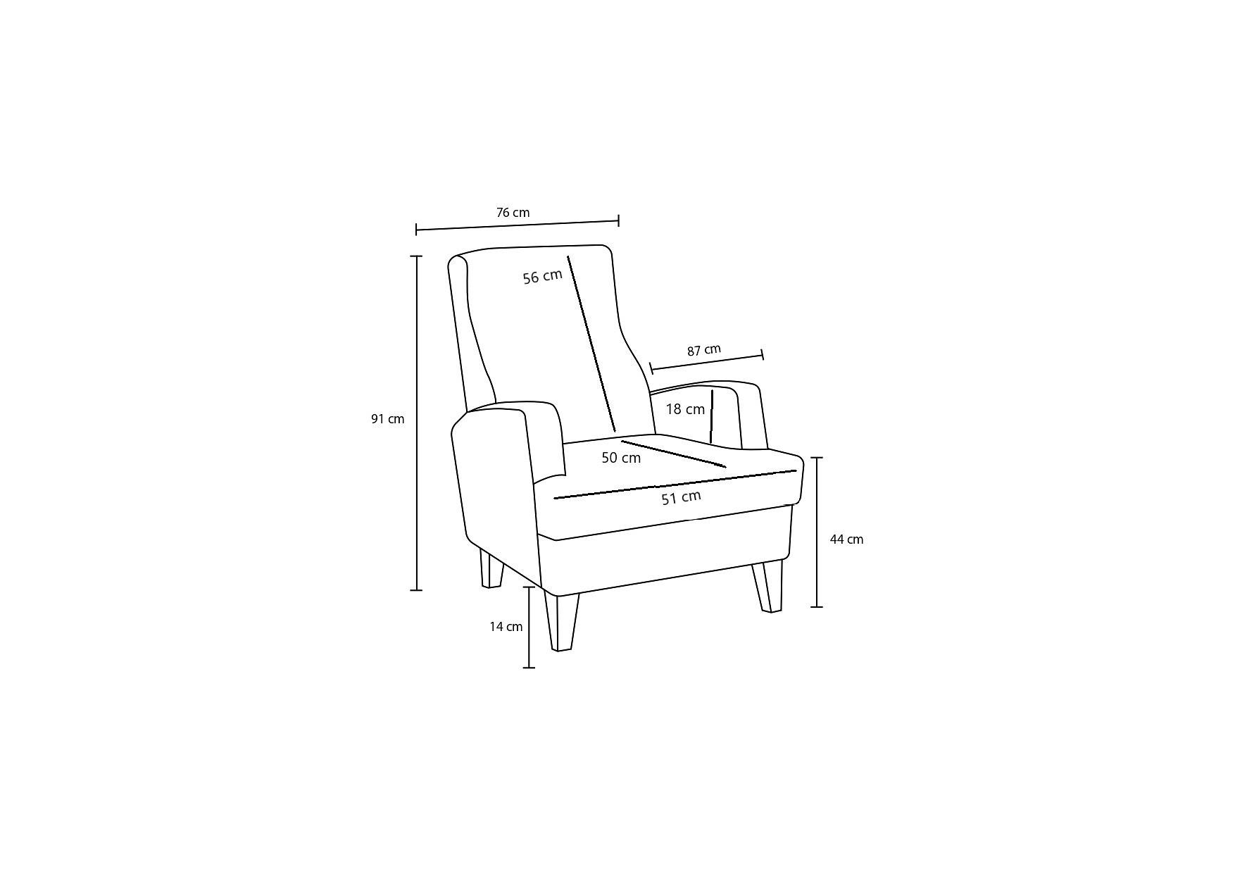 Aly armchair Brown 8