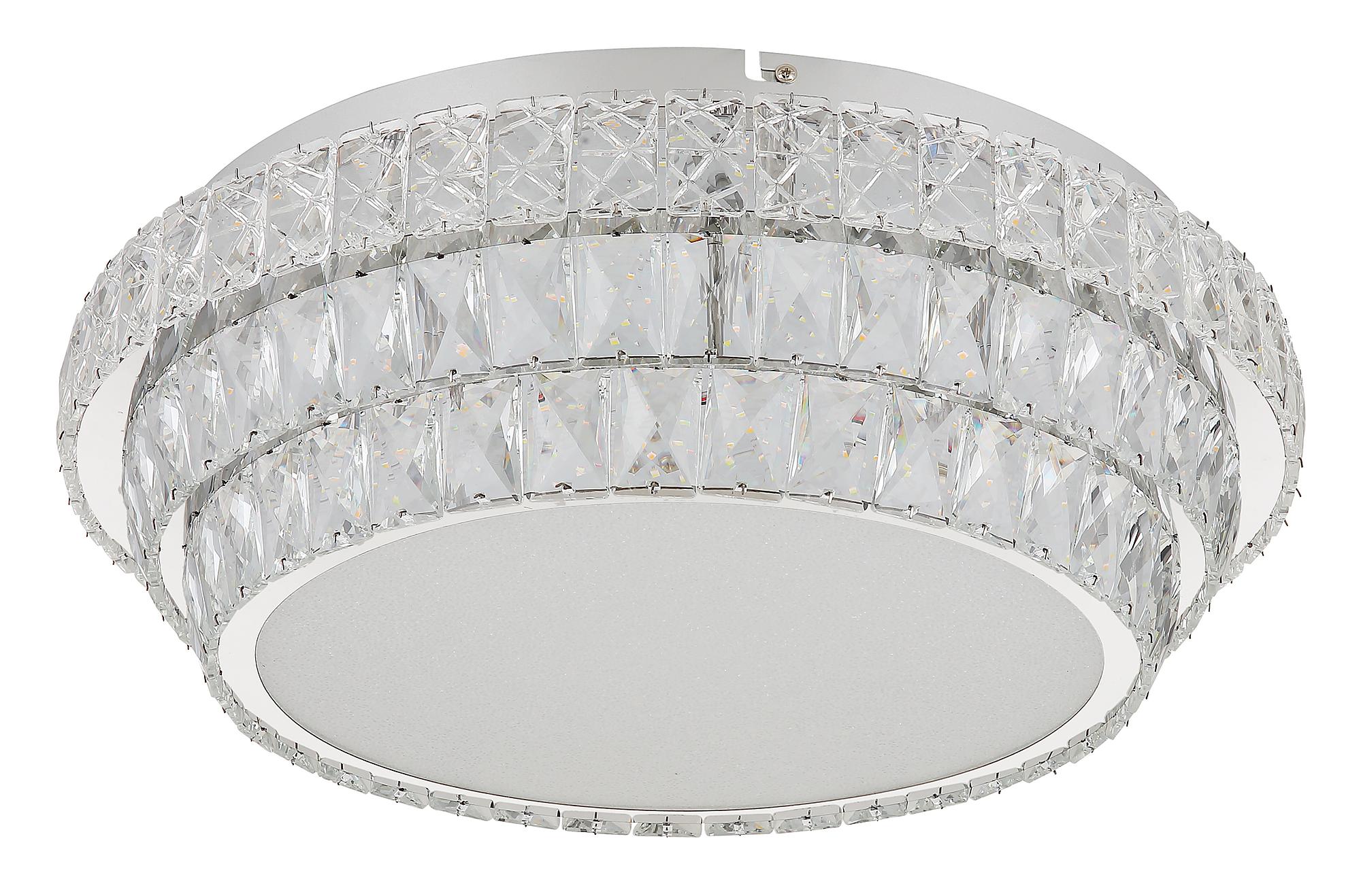 1-Flammig Klara LED-Deckenleuchte Glas Eisen Ø50cm 4