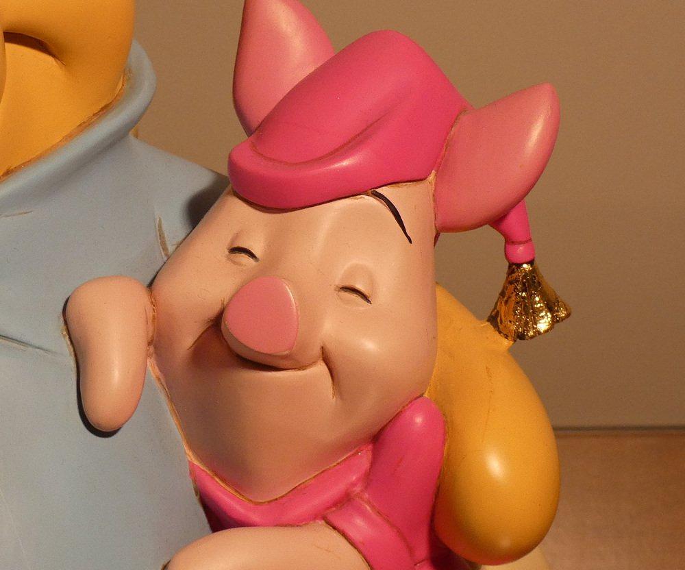  Figur Winnie Puuh & Ferkel Kunstharz Keramik 2000er Jahre 12
