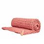 Juna Chunky Knit Decke Grobstrick Textil Rosa 1