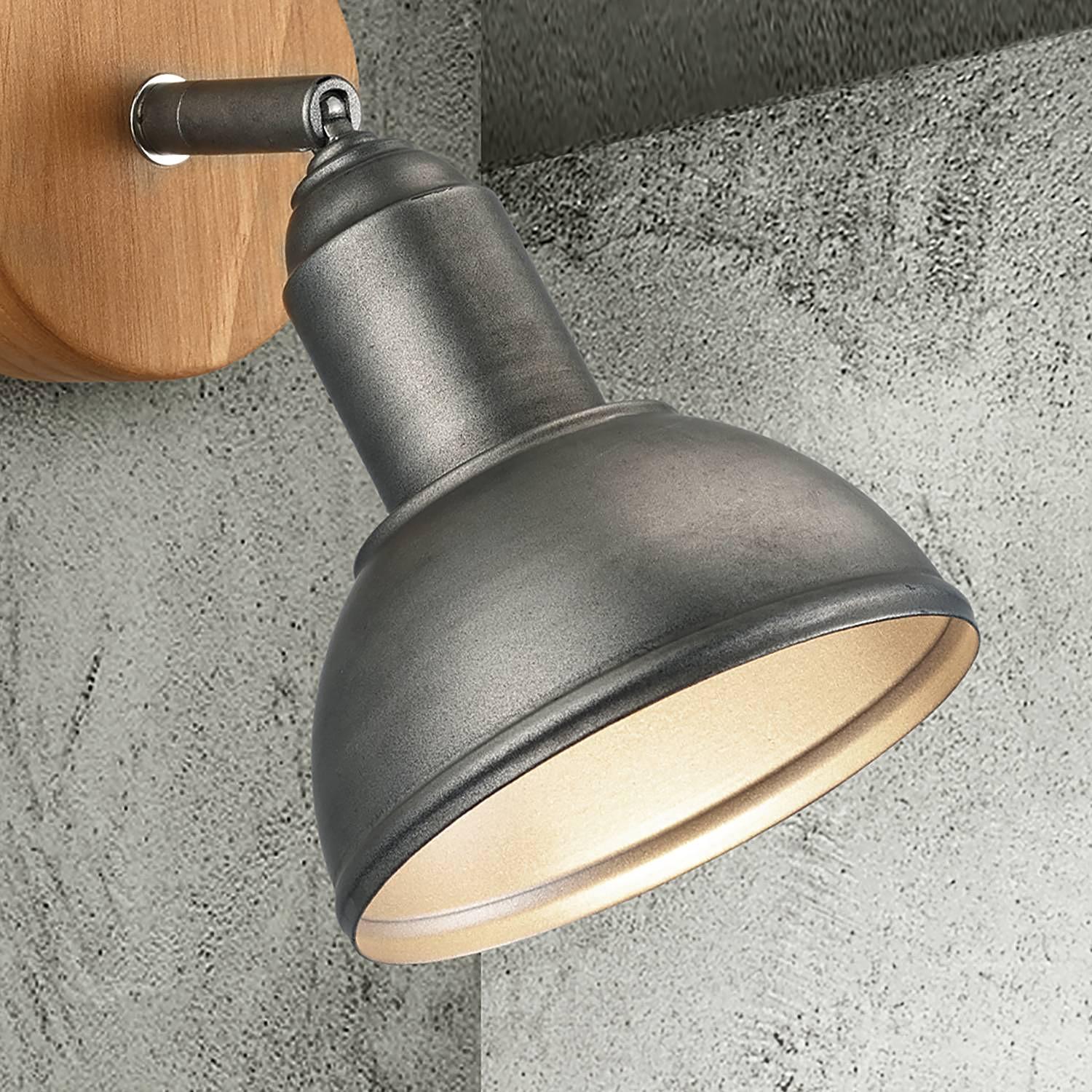 Ceiling light Delhi Iron Pine Solid 3