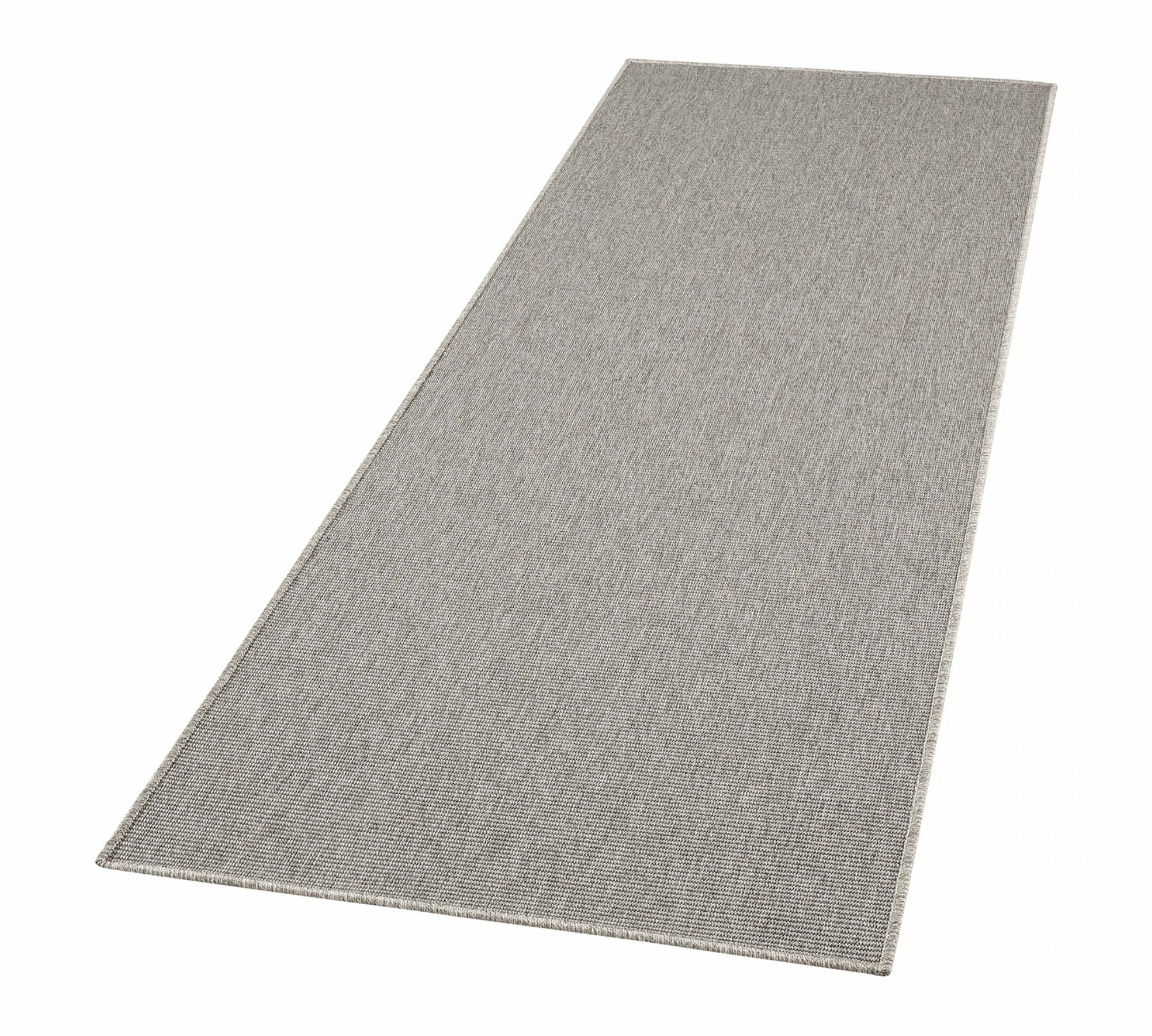 Outdoor-Teppich Kunstfaser Grau 80 cm x 250 cm 2