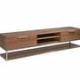 Sideboard Walnussholz Edelstahl Braun  0