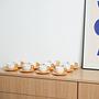 Porcelain cup set Gold White 1970s 1