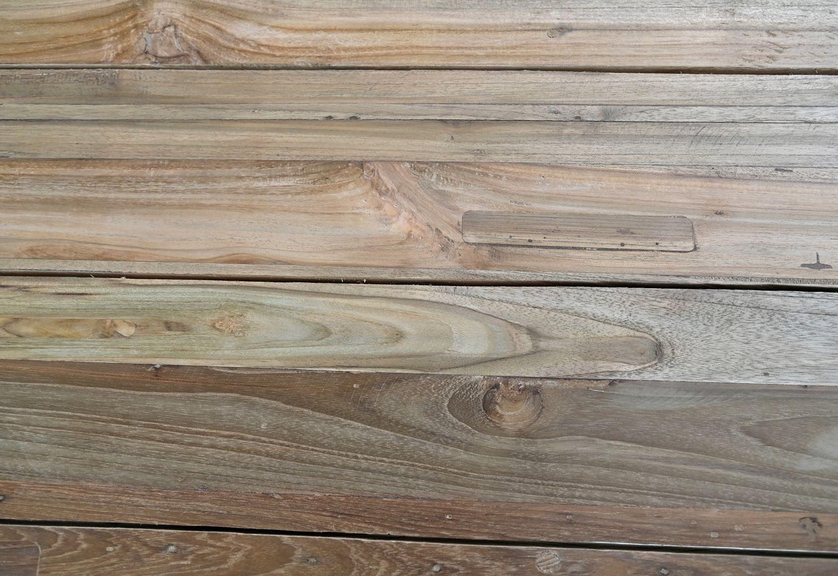 Gartentischplatte Teakholz 240x110cm 3