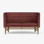 Mayor AJ6 Sofa Textil Holz Rot 0