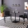 Bistrotisch Finse Metall Eiche Schwarz 2