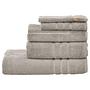 5x Daily Uni Handtuchset-Set Baumwollstoff Taupe 0