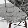 DKR Wire Chair Steel Textile Gray 4