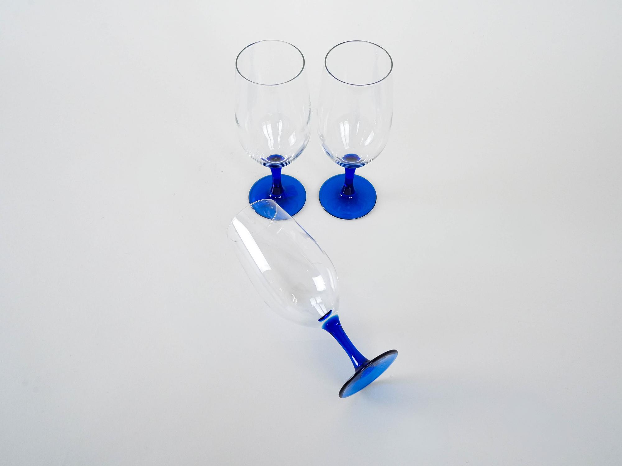 3x Gläser Blau 5