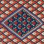 Kilim Senneh Teppich Mehrfarbig 3