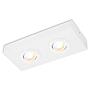 Morco LED-Deckenleuchte Aluminium Weiß 2-flammig 0