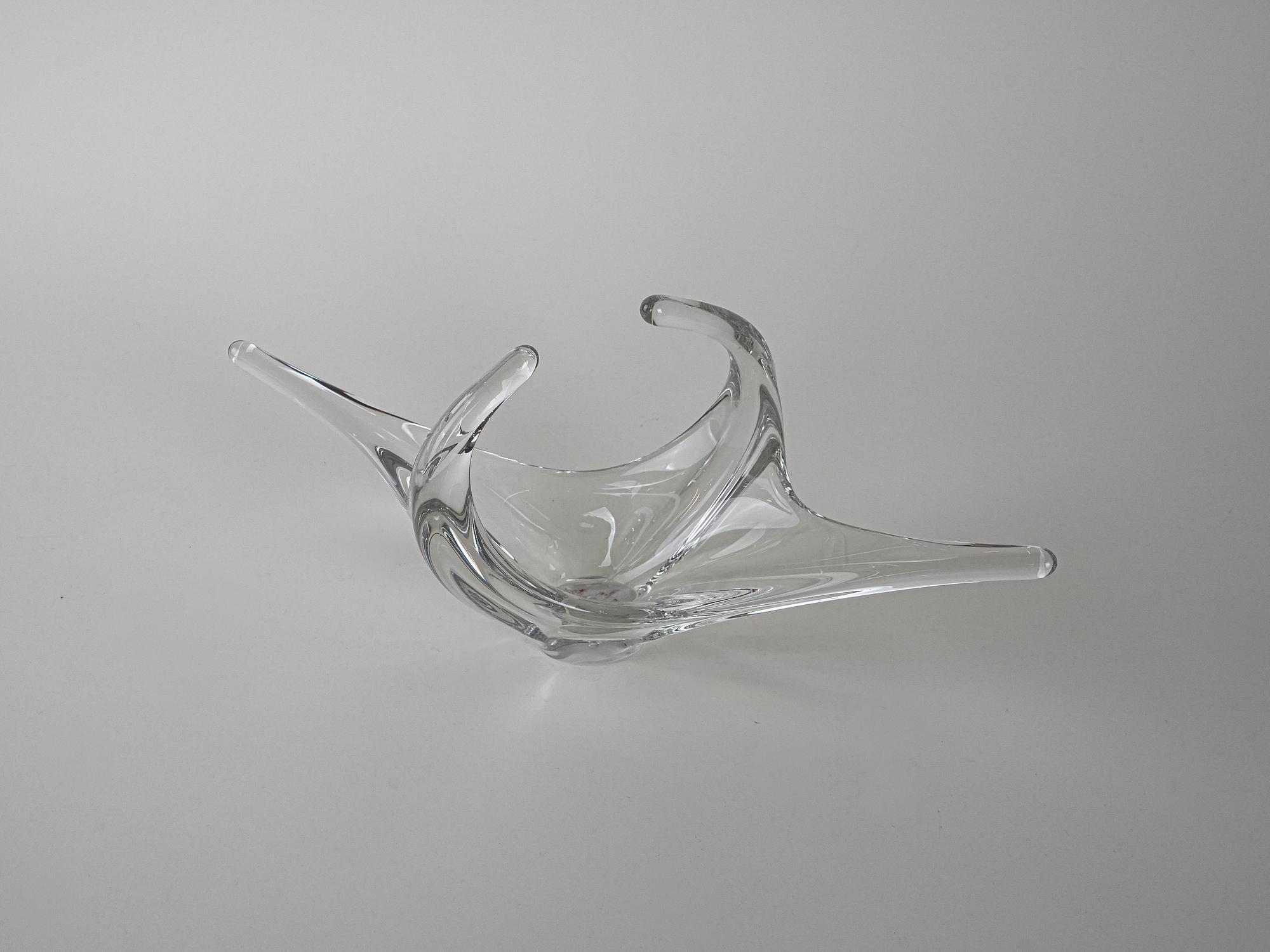 Space Age Glassplatte Transparent 1960er Jahre 6