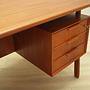 Vintage desk teak brown 1970s 11